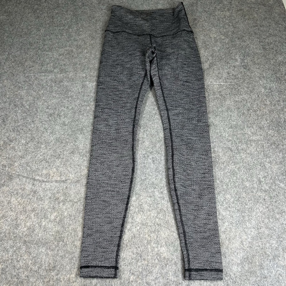 Lululemon Wunder Under Hi-Rise Leggings Women's Size 6 Heathered Black